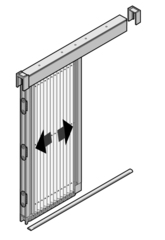 Moustiquaire plissée porte 1 vantail sur mesure fabrication francaise