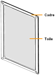 Moustiquaire cadre fixe sur mesure