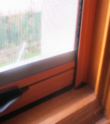 Moustiquaire enroulable standard bois exotique